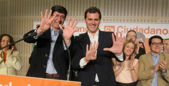 Marín y Rivera en la noche electoral