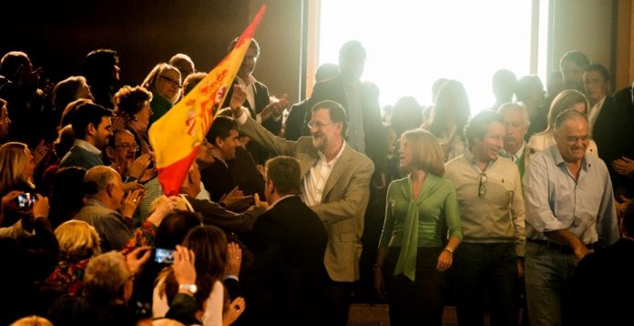 Rajoy y Cospedal acudieron juntos al acto de presentación del programa marco y de los candidatos autonómicos el pasado fin de semana en Madrid