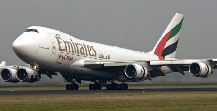 Un avión de la aerolínea dubaití Emirates. 