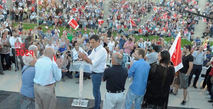 Pedro Sánchez hizo ayer campaña por las Islas Baleares