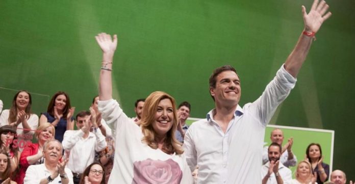 Pedro Sánchez y Susana Díaz no ocultaron ayer que están más distanciados que nunca