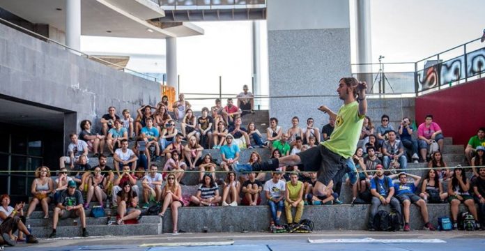 El slackline y el trickline tienen su espacio en Mulafest.