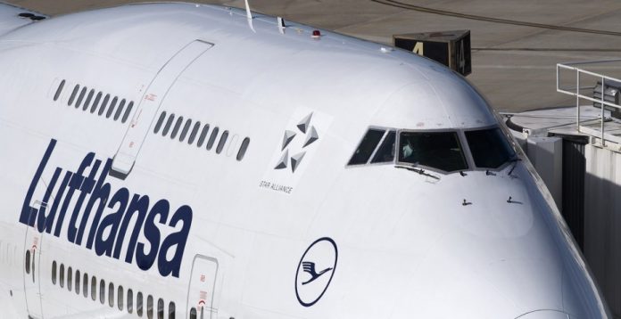 Un avión de la aerolínea alemana Lufthansa.