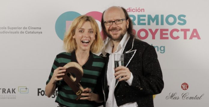 Leticia Dolera y Santiago Segura, durante la gala de los Premios Proyecta.