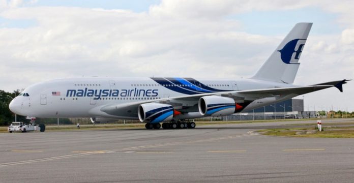 Un avión de Malaysia Airlines. 