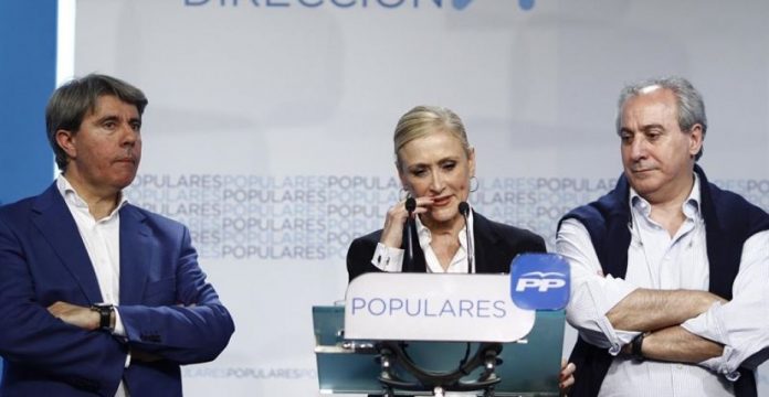 Cristina Cifuentes en un acto del partido