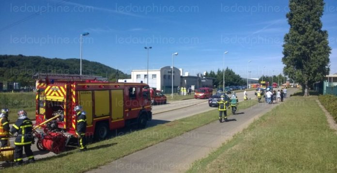 El lugar del atentado en Francia