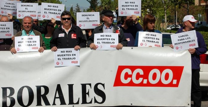 Manifestación en Granada contra la siniestralidad laboral 