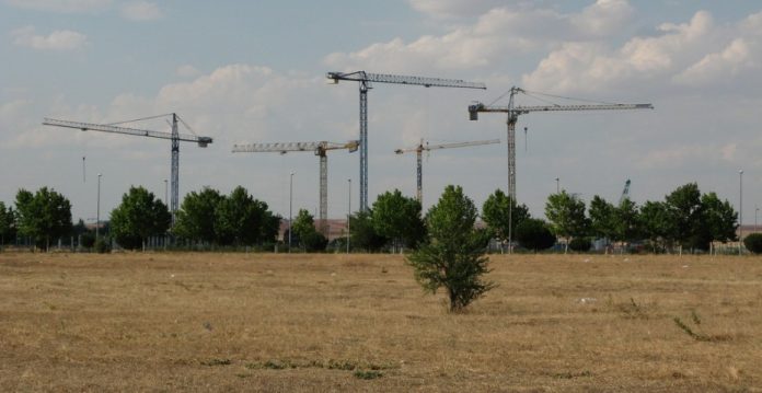 Skyline en Espartales (Alcalá de Henares) en 2009. 