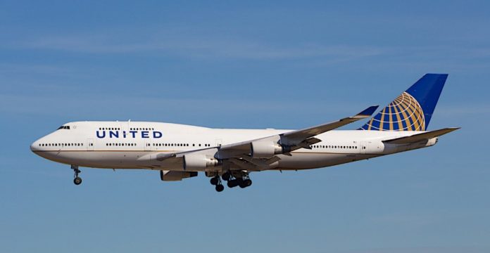 Avión de United Airlines