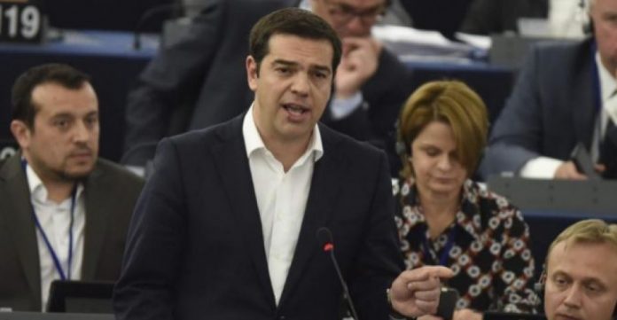 Alexis Tsipras durante su intervención ante el Parlamento