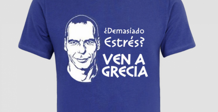 La camiseta que regalará Destinia a los clientes que viajen a Grecia. 