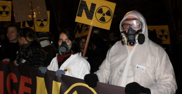 Manifestación contra el cementerio nuclear de Villar de Cañas. 