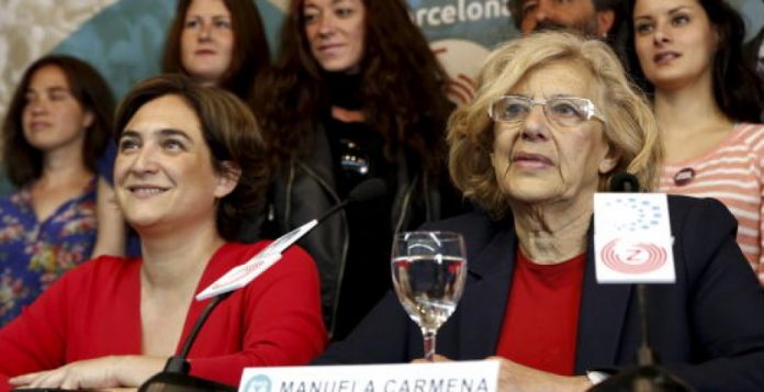 Las alcaldesas de Barcelona y Madrid en rueda de prensa conjunta