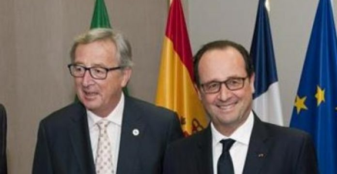 Juncker y Hollande