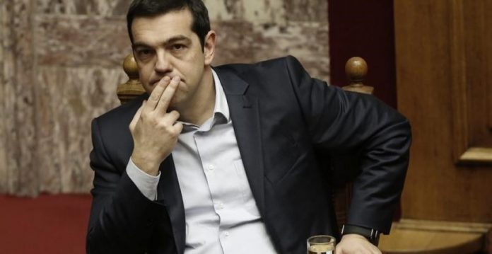 Alexis Tsipras durante una sesión parlamentaria