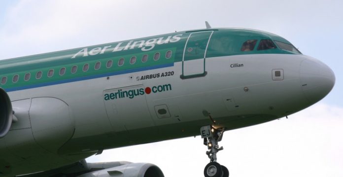 Un avión de la aerolínea irlandesa Aer Lingus. 