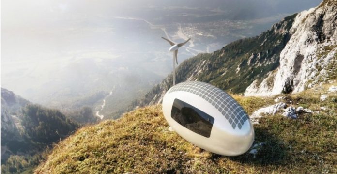 Una imagen de las futuras Ecocápsulas, una casa autosuficiente y verde. 