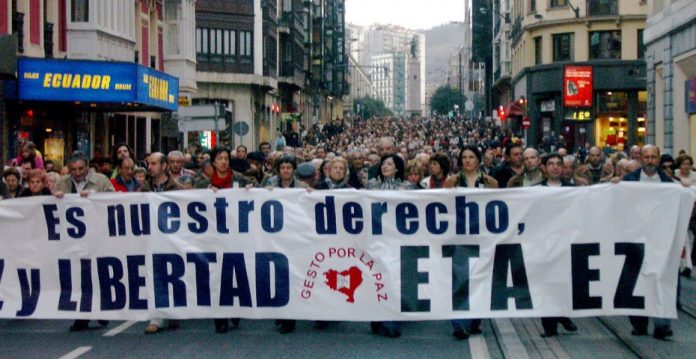 Manifestación en Bilbao contra ETA