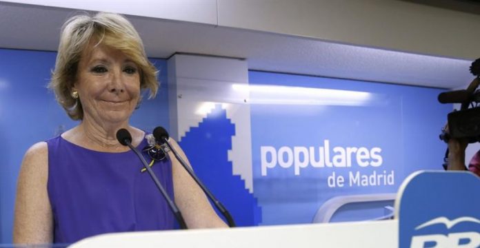 Esperanza Aguirre recomienda a Rajoy que adelante las elecciones