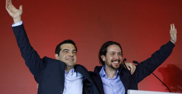 Tsipras y Pablo Iglesias