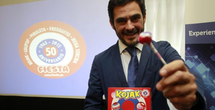 El director general de Fiesta, Agustín Fernández, durante la rueda de prensa en la que se ha anunciado la venta.