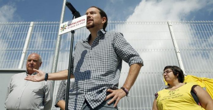 Iglesias acompañó ayer a Rabell en L'Hospitalet de Llobregat (Barcelona) por la mañana y en la ciudad condal por la tarde.