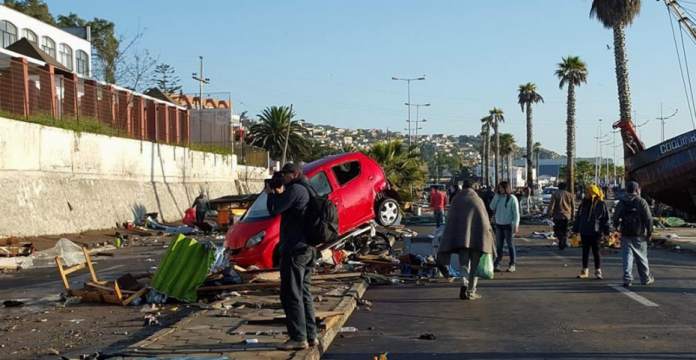 La ciudad de Coquimbo ha sido una de las más afectadas por el terremoto y el tsunami posterior. 