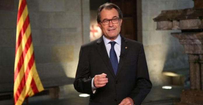 Artur Mas durante el discurso