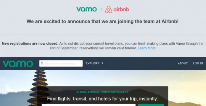 Airbnb ha comprado el portal de planificación de viajes complejos Vamo. 