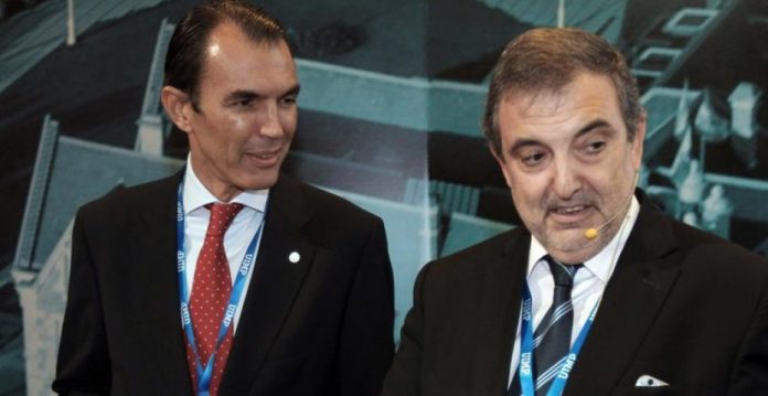 El consejero delegado de Ericsson, José Antonio López; y el presidente de Telefónica España, Luis Miguel Gilpérez