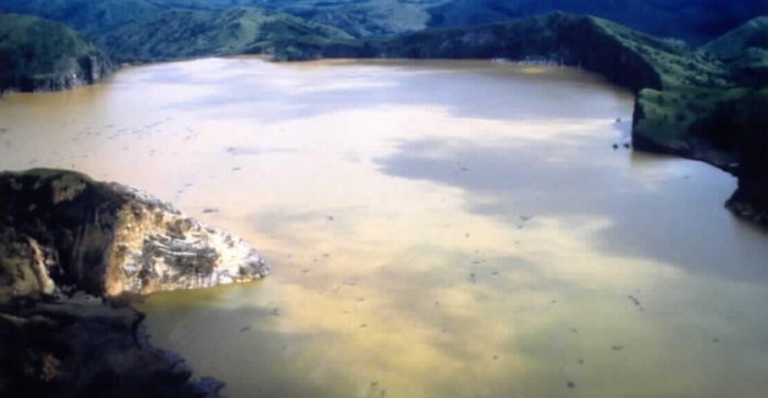 Vista del Lago Nyos, en Camerún