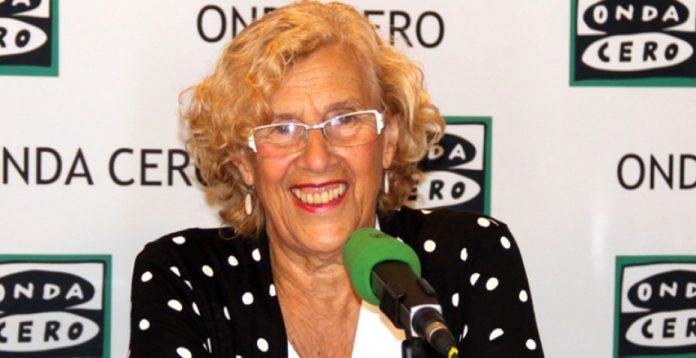 Carmena durante la entrevista