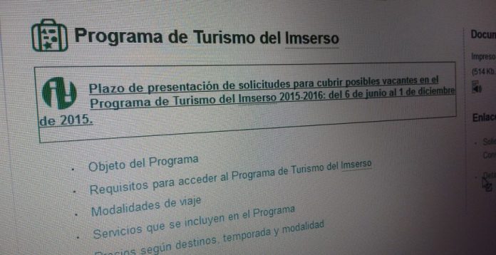 El Imserso modifica las adjudicaciones tras el recurso de uno de los candidatos. 