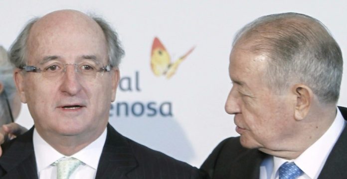 Brufau junto al presidente de Gas Natural, Salvador Gabarró