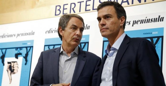 Zapatero y Sánchez presentaron ayer el libro de Miguel Sebastián.