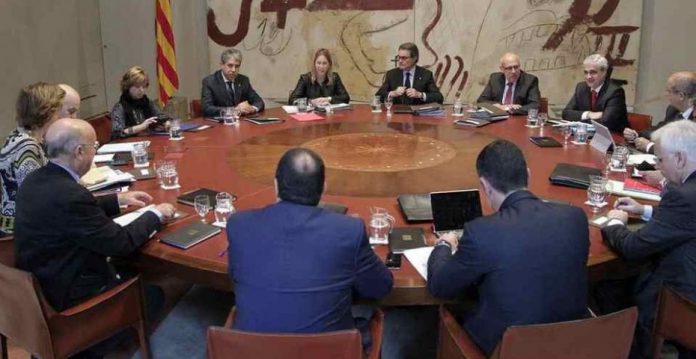 Artur Mas presidiendo la reunión del Consell Executiu