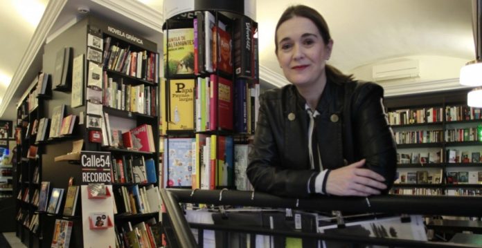 Rivera de la Cruz, en la librería madrileña donde se entrevistó con SABEMOS.