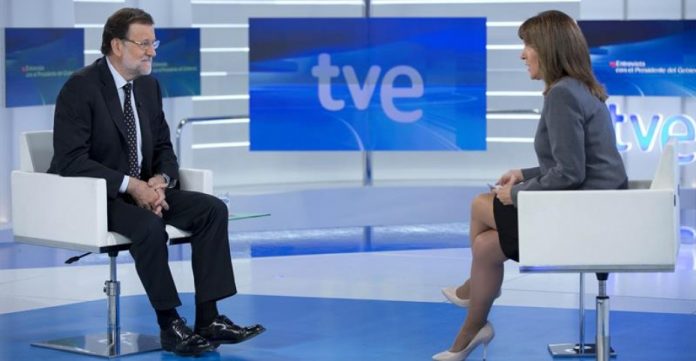 El presidente del Gobierno se mostró esquivo ante las preguntas de la periodista de TVE