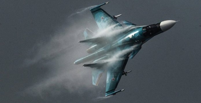 Un Sukhoi Su-34 ruso, utilizado en los bombardeos de Siria