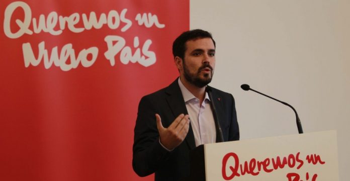 Garzón presentó ayer su candidatura a las primarias de la plataforma Ahora en Común.