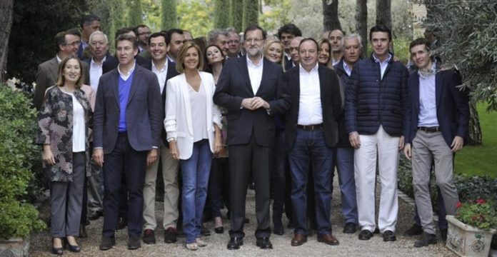 Los ministros y casi todos los barones del PP arroparon a Rajoy el pasado sábado en Toledo