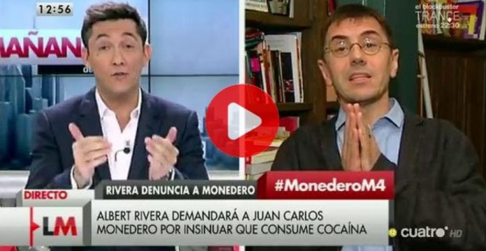 Monedero durante la entrevista