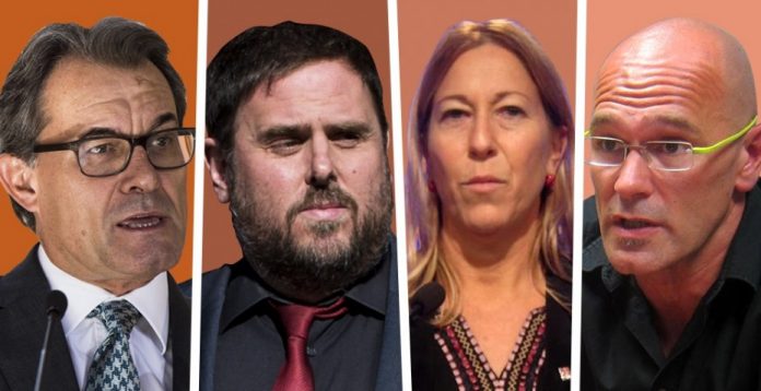 Mas, Junqueras, Munté y Romeva