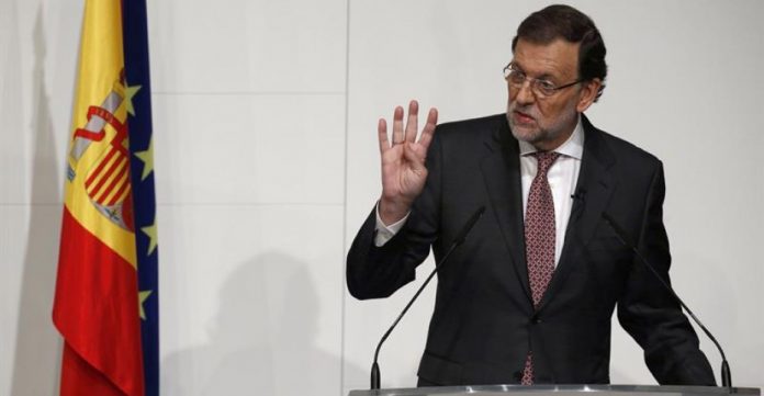 Mariano Rajoy, durante su intervención ayer en el foro 'La España necesaria'.