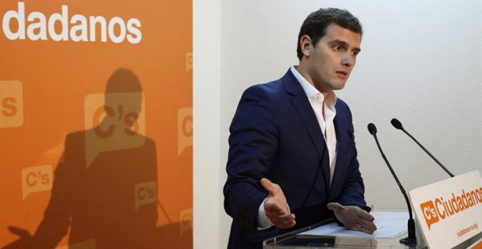 Albert Rivera, en una reciente comparecencia en la sede de Ciudadanos en Madrid.