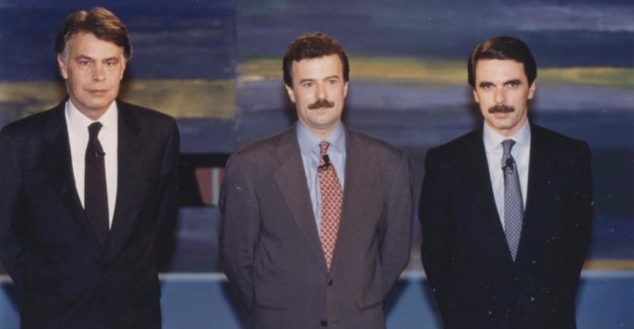 González y Aznar celebraron el primer cara a cara electoral el 24 de mayo de 1993.
