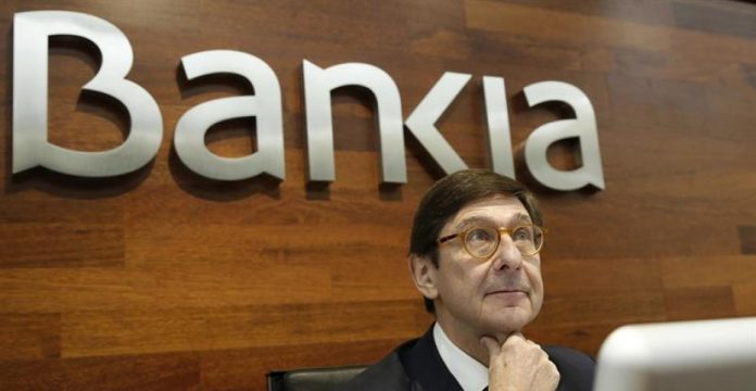 El presidente de Bankia, José Ignacio Goirigolzarri, durante la presentación de la nueva estrategia comercial de la entidad.