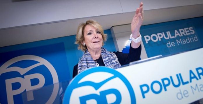Esperanza Aguirre ha dejado hoy la presidencia del PP de Madrid.