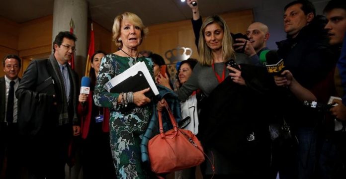 Esperanza Aguirre ha anunciado su dimisión como presidenta del PP madrileño.